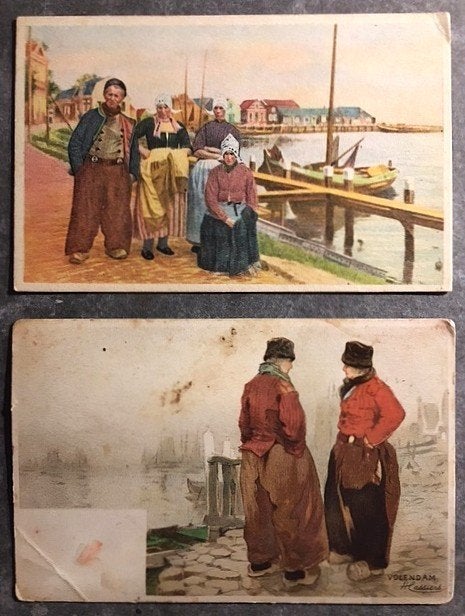 Ansicht Kaarten Volendam Henri Cassier Vissers Klederdracht, Verzamelen, Ophalen of Verzenden, Voor 1920, Ongelopen, Noord-Holland