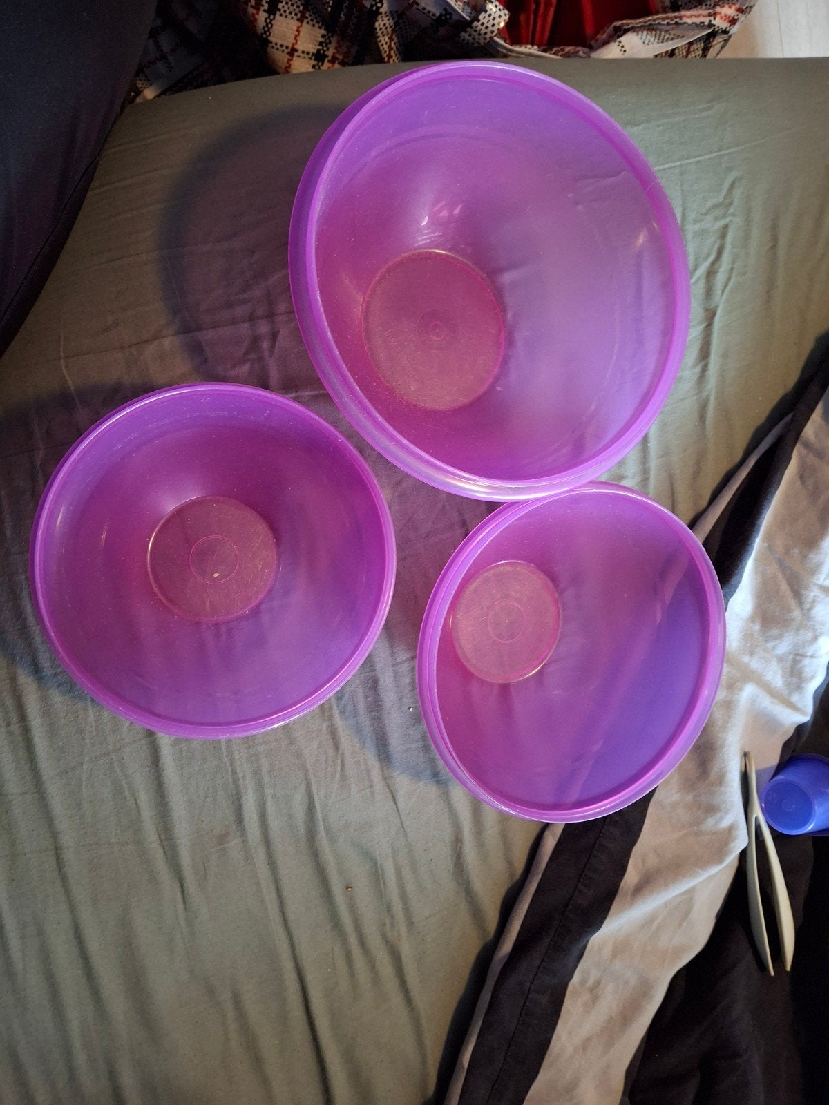 tupperware schalenset, Paars, Overige typen, Ophalen of Verzenden, Zo goed als nieuw