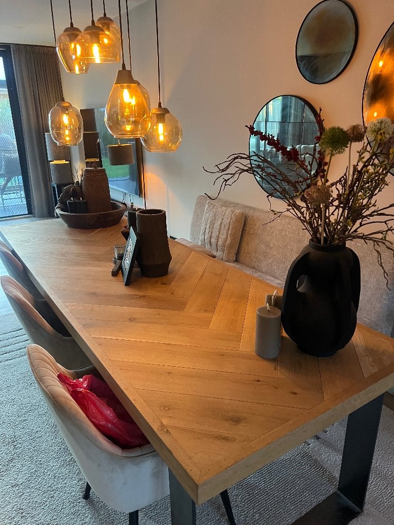 Prachtige eettafel, Huis en Inrichting, Tafels | Eettafels, Ophalen, 200 cm of meer, Zo goed als nieuw, Vijf personen of meer