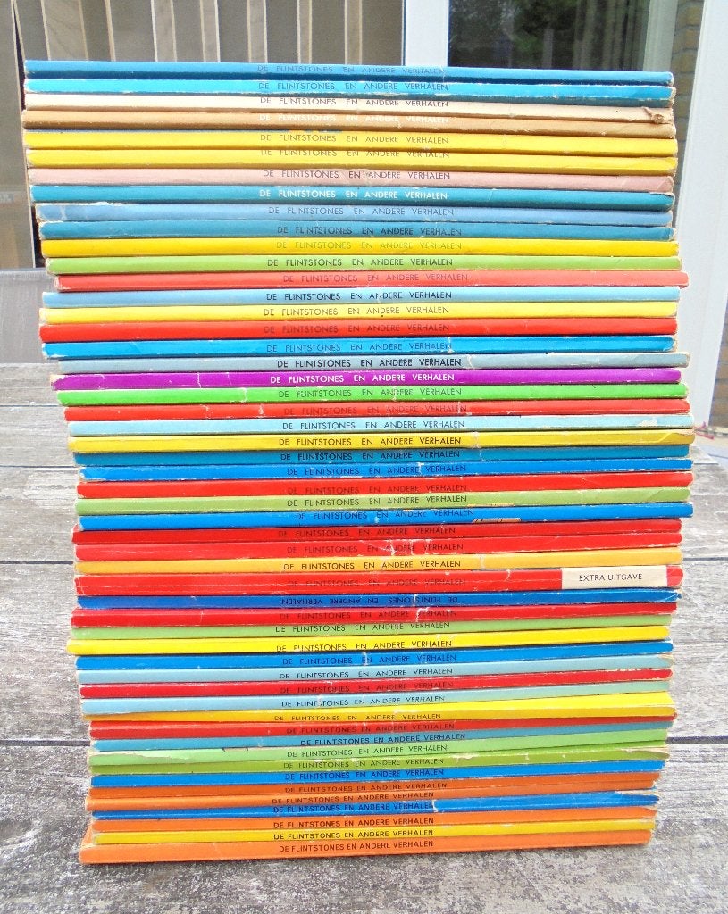 Grote verzameling 52 stripboeken "DE FLINSTONES" 1964-1970., Gelezen, Diverse auteurs, Ophalen of Verzenden, Meerdere stripboeken