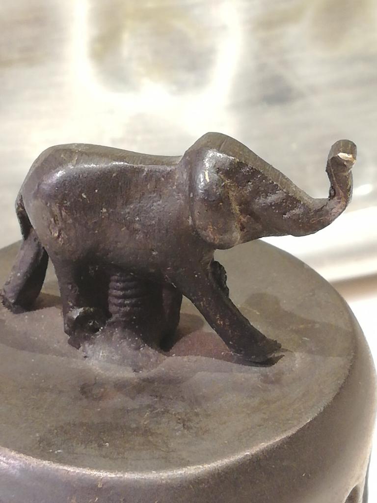 Vintage olifant rammelaar india, Ophalen of Verzenden, Gebruikt, Rammelaar