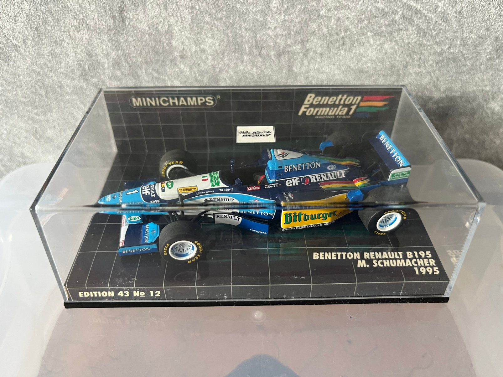 Minichamps / Benetton Ford B195, Ophalen, Zo goed als nieuw, Auto, MiniChamps