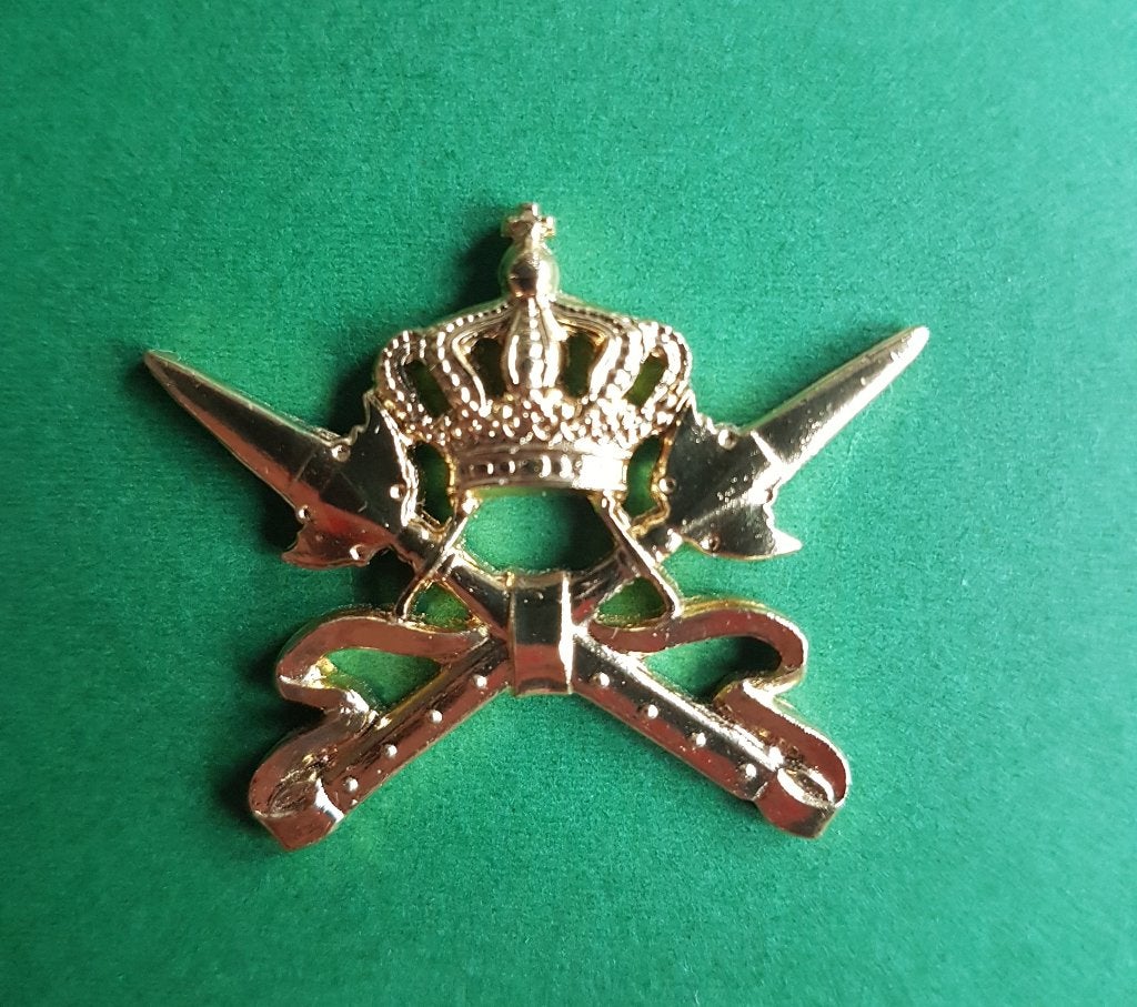 Militair embleem. Koninklijke militaire school, Verzamelen, Ophalen of Verzenden, Landmacht, Nederland, Embleem of Badge