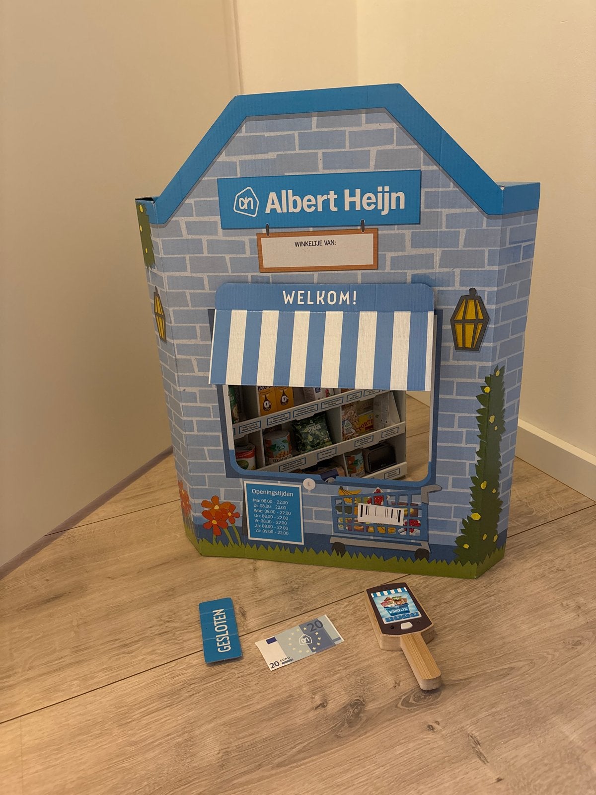 Albert Heijn Supermarkt Speelset met veel mini's, Ophalen, Zo goed als nieuw, Jongen of Meisje