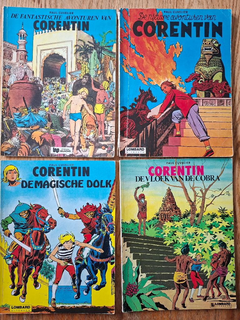 Corentin 4 delen ook los te koop of ruil Paul Cuvelier, Gelezen, Ophalen of Verzenden, Meerdere stripboeken, Paul Cuvelier