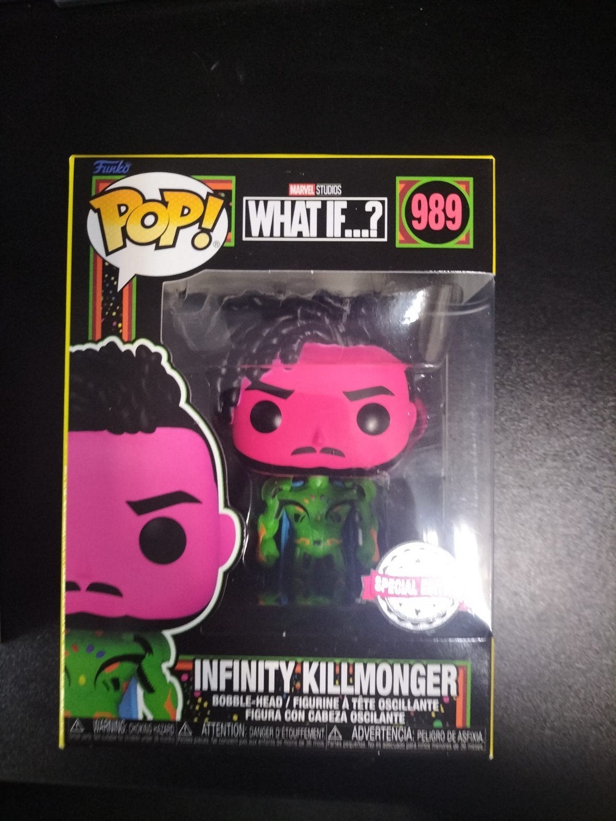 Funko Pop! Marvel What If...? Infinity Killmonger #989, Ophalen of Verzenden, Nieuw