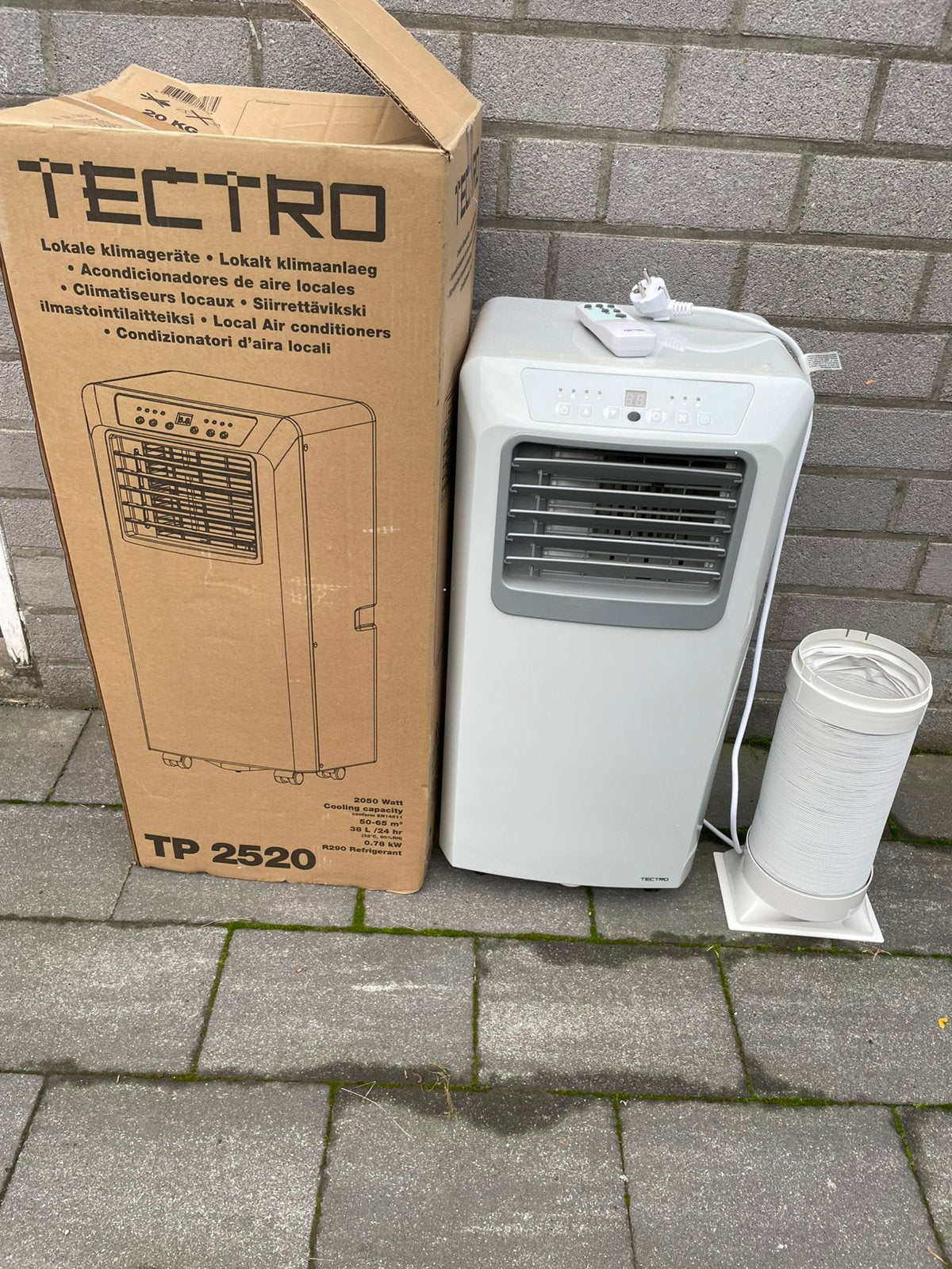 Mobiele airco, Ophalen, Minder dan 60 m³, 2 snelheden, Zo goed als nieuw