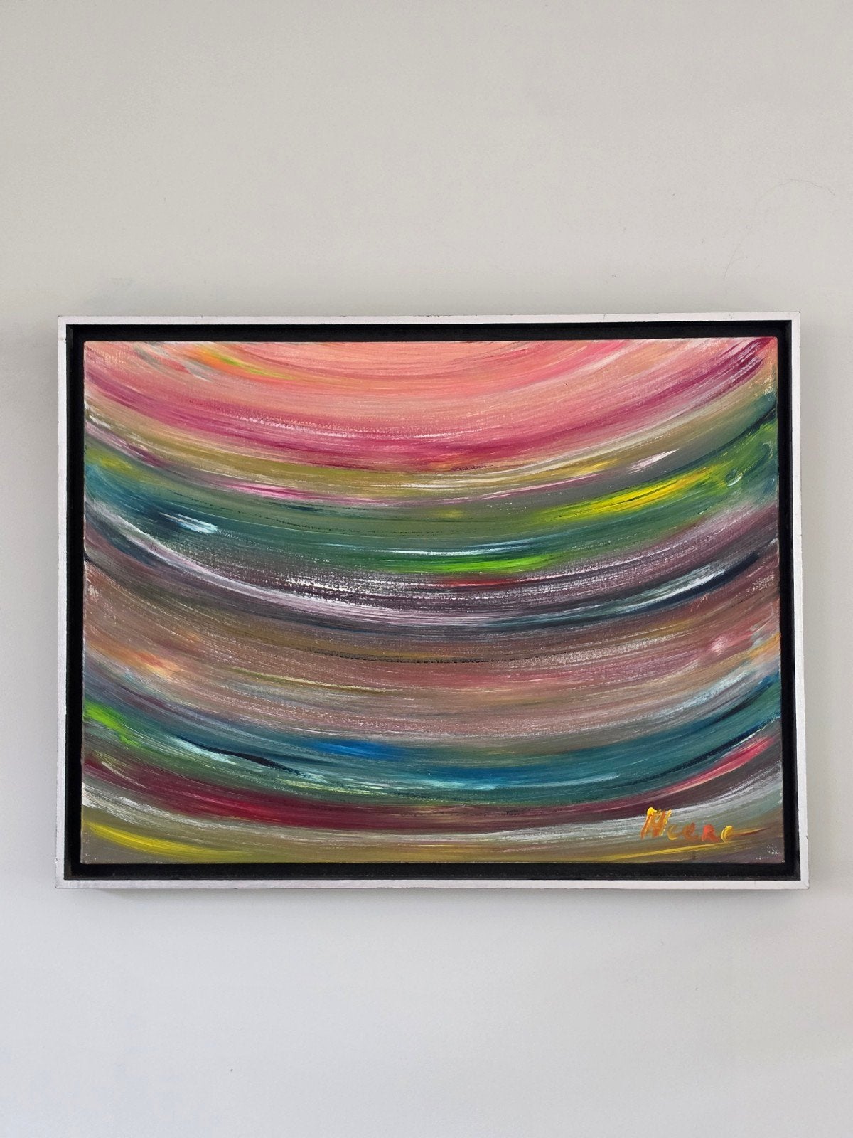 Abstract Schilderij van Marlies Heere gesigneerd, Ophalen