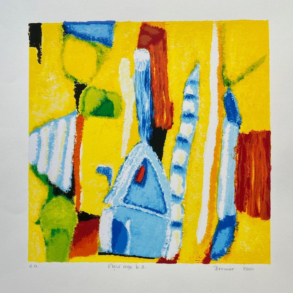 Zeefdruk Saskia Bremer - New age b.3, Verzenden