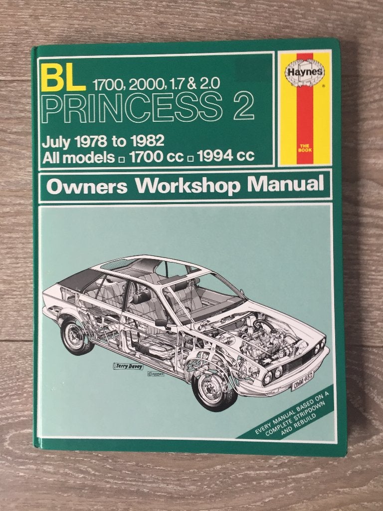 Haynes Manual British Leyland Princess 2 1,7 & 2,0 1978-1982, Ophalen of Verzenden