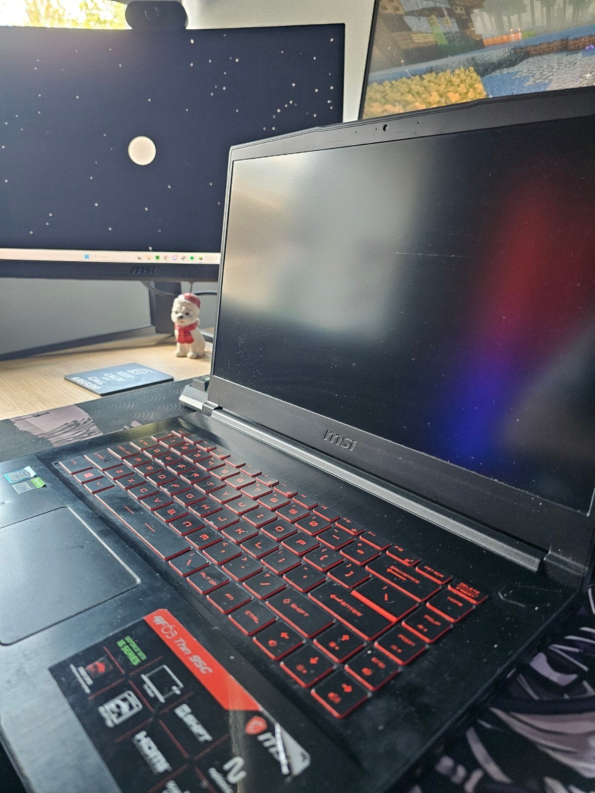MSI GF63 Thin 9SC, MSI, 2 tot 3 Ghz, Qwerty, Zo goed als nieuw