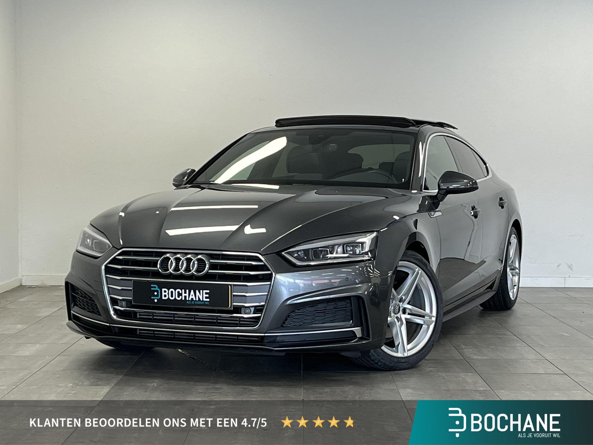 Audi A5 Sportback 2.0 TFSI MHEV S-Line | Leder | Pano | Memo, Auto's, Audi, Gebruikt, 1984 cc, Leder, A5