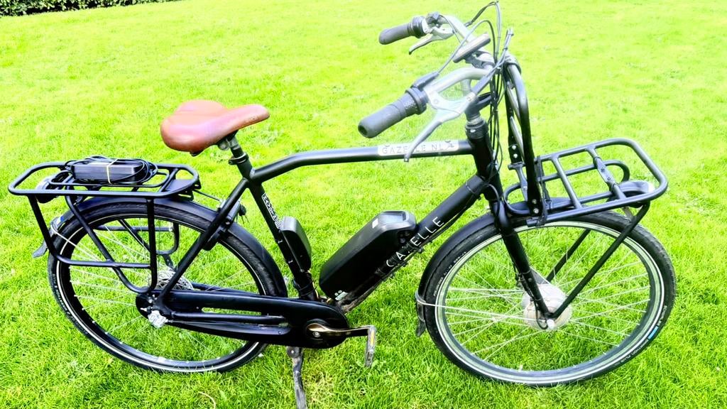 Mooie nette herenfiets E-bike Gazelle NL 59cm 3 versnelling, Fietsen en Brommers, Fietsen | Heren | Herenfietsen, Ophalen, Gebruikt