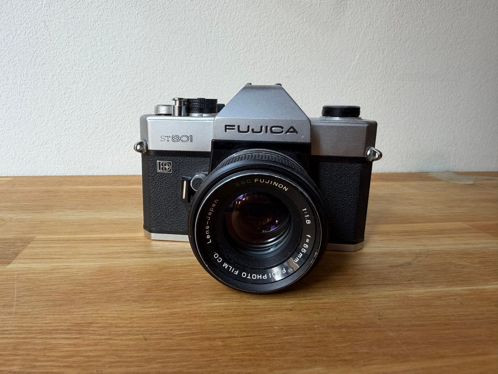 Fujica ST801 Spiegelreflexcamera met Fujinon 1:1.8 f=55mm le, Ophalen of Verzenden, Gebruikt, Spiegelreflex, Overige Merken