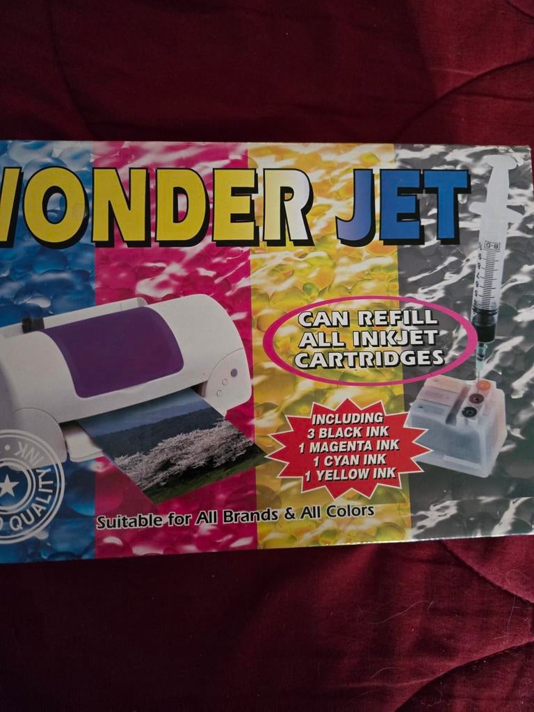 Wonder Jet Navulset voor Inkjet Cartridges - Universeel, Ophalen of Verzenden, Nieuw, Cartridge, Wonder Jet