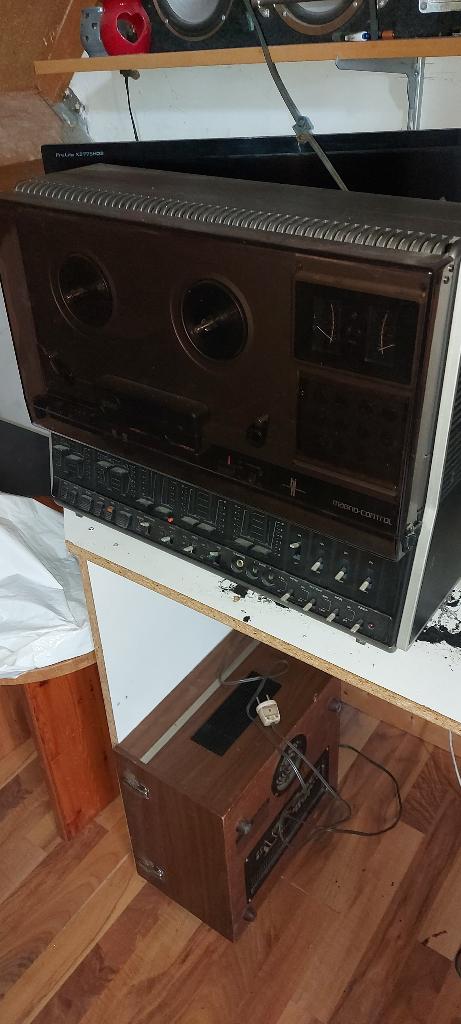 Bandrecorder Tape-deck  Philips, Audio, Tv en Foto, Bandrecorders, Ophalen, Bandrecorder, Met stofkap
