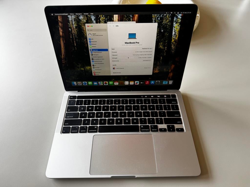 MacBook Pro 13-inch 2020, 8GB RAM, 1.4 GHz i5, Ophalen of Verzenden, Zo goed als nieuw