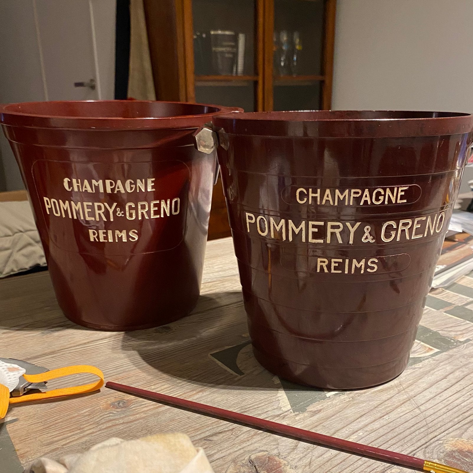 Vintage Champagne koeler POMMERY & GRENO bakeliet, jaren '30, Ophalen of Verzenden