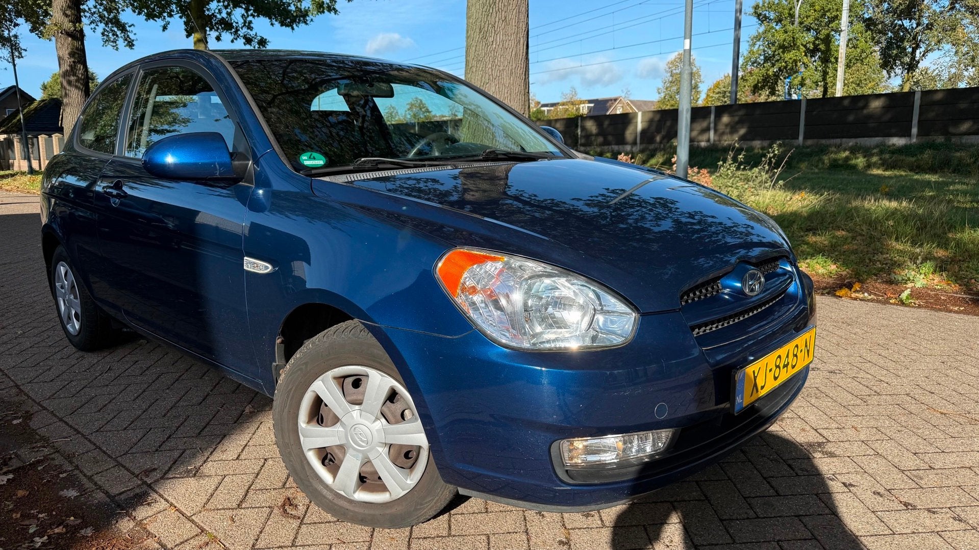 Hyundai Accent 1.4i Active Apk 2007, Auto's, Voorwielaandrijving, Accent, Gebruikt, 4 cilinders