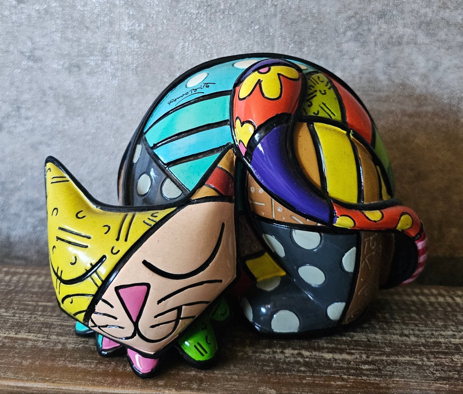 Romero Britto Kat Tim, Ophalen of Verzenden
