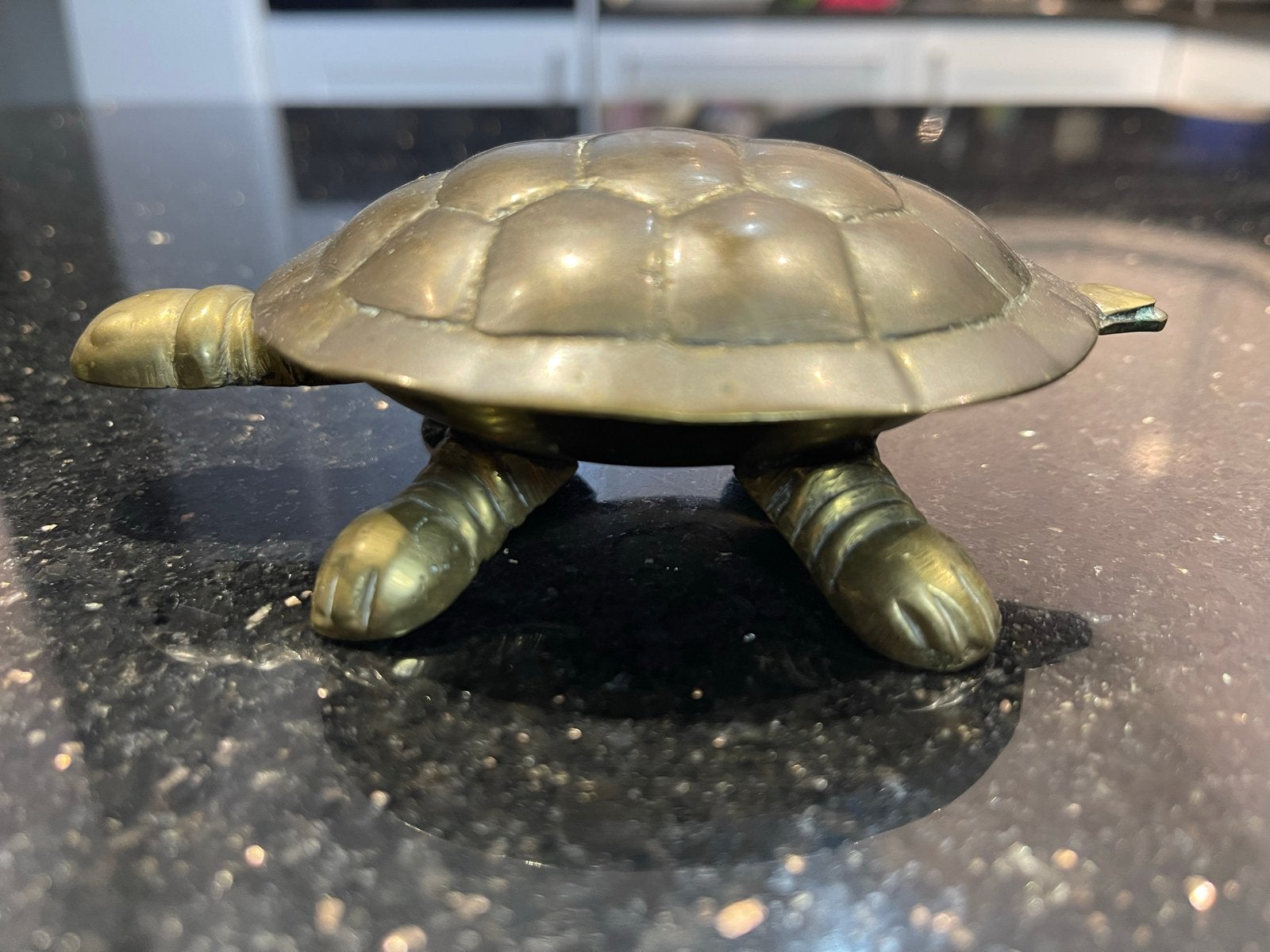 Vintage Koperen Schildpad Doosje - Decoratief en Uniek, Ophalen of Verzenden, Koper