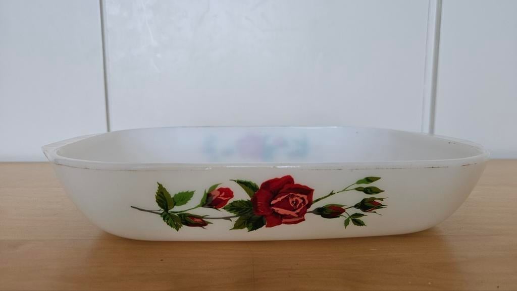 Vintage Pyrex Ovenschaal Jaren '60 - Brio Rose, Ophalen