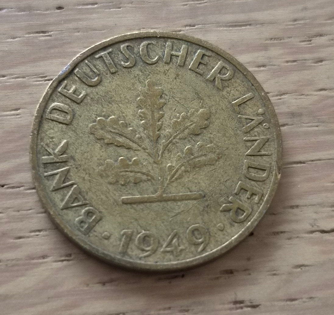 10 Pfennig munt Duitsland 1949, Postzegels en Munten, Ophalen of Verzenden, Duitsland, Losse munt