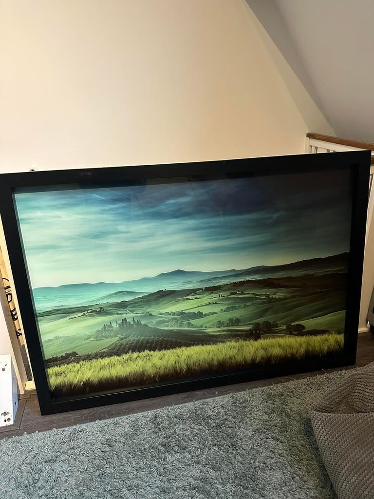 Schilderij landschap, Ophalen