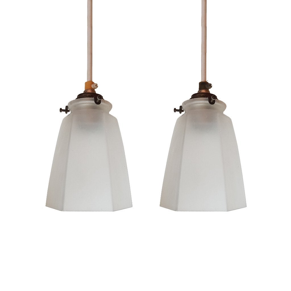 2 Art Deco hanglampen, Huis en Inrichting, Gebruikt, -, Art deco, -