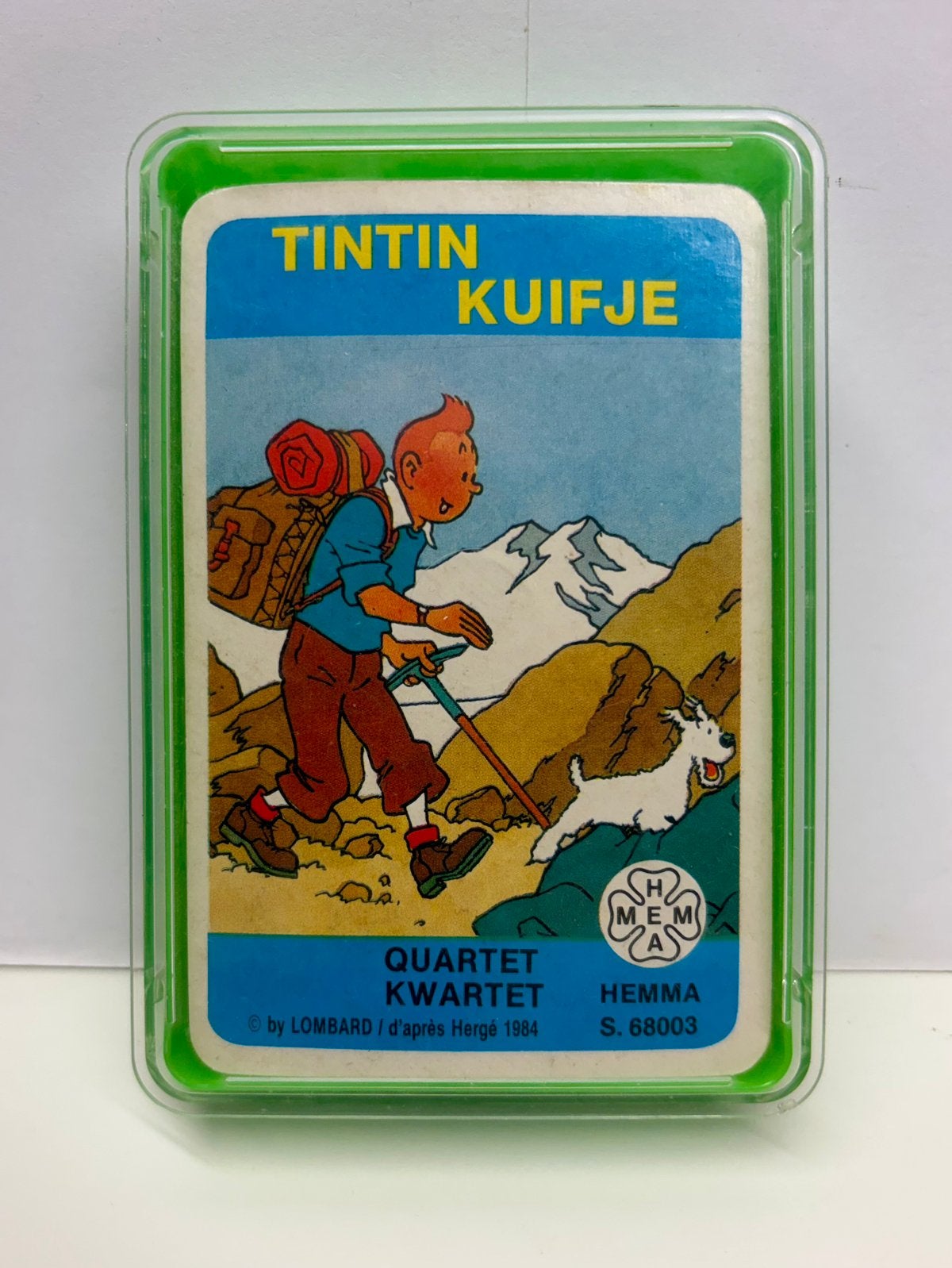 Kuifje/Tintin; Kwartetspel HEMMA 1984, Ophalen of Verzenden, Kuifje, Zo goed als nieuw