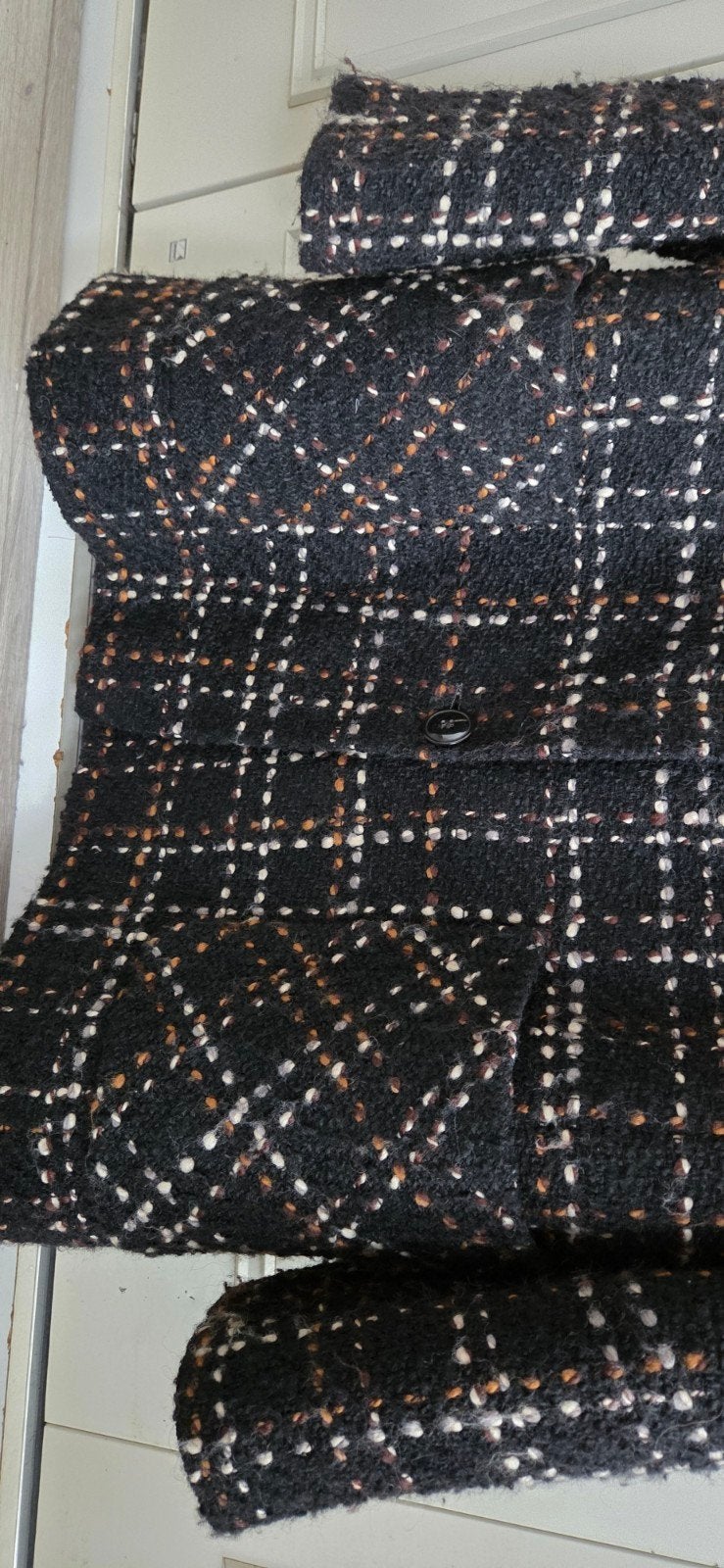 Barbara Lebek jas met wol zwart patroon maat 44, Kleding | Dames, Ophalen of Verzenden, Gedragen