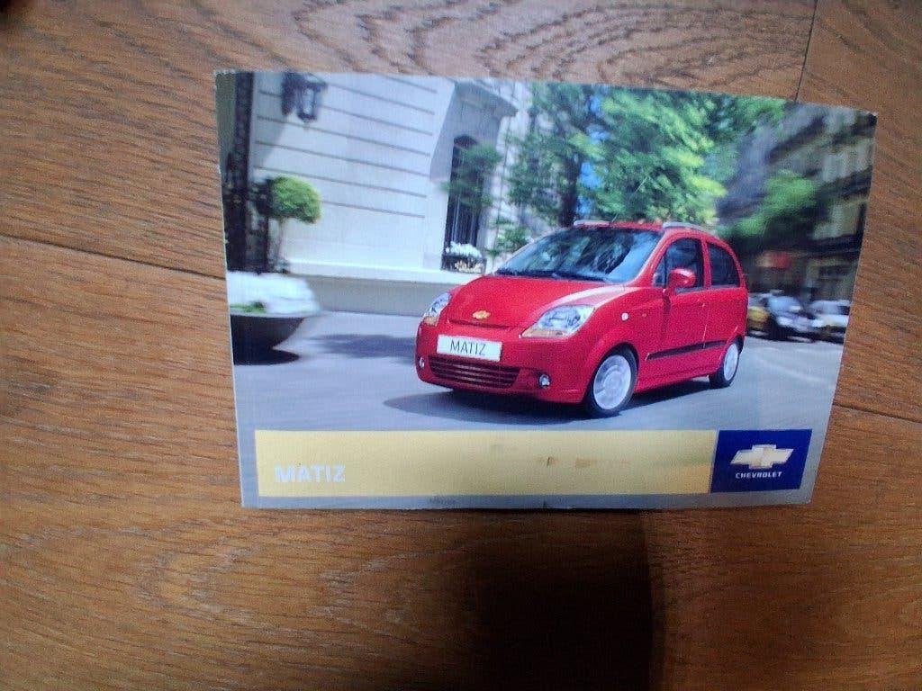 t.k. instructieboek / handleiding chevrolet matiz, Ophalen of Verzenden
