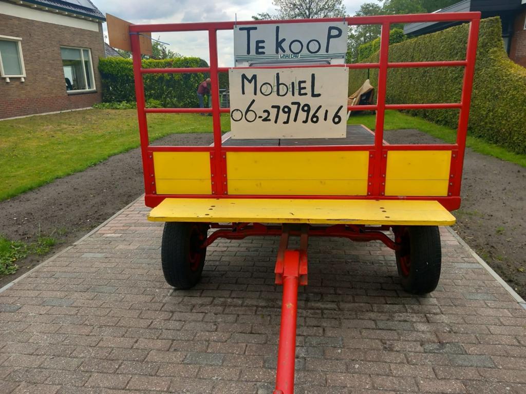 Zelfbouw platte landbouwwagen, met kenteken, Ophalen