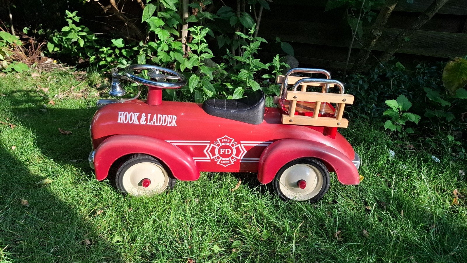 Retro Metalen Brandweer Loopauto. Hook & Ladder, Ophalen, Gebruikt, Overige merken