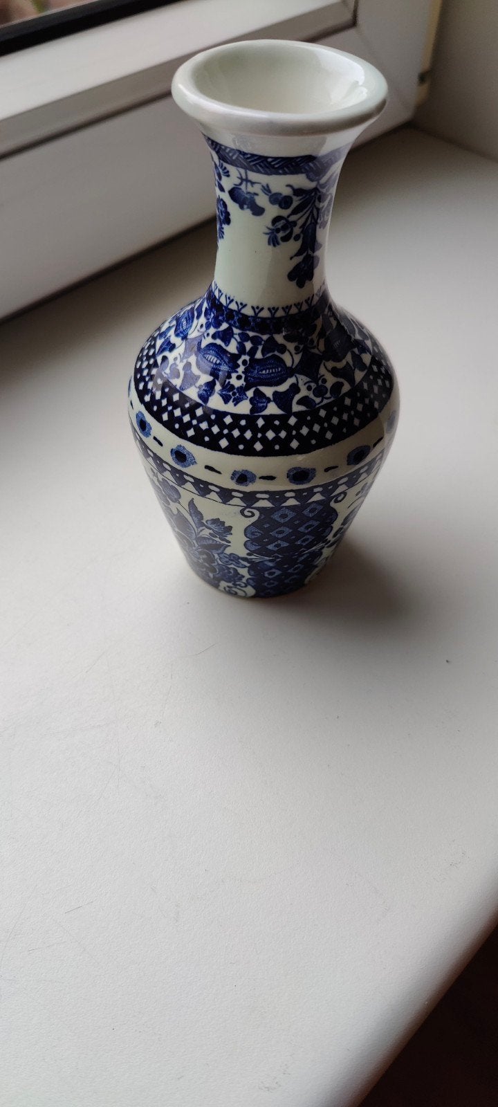 Delfts Blauw vaasje Royal Sphinx King G. Tav, Antiek en Kunst, Ophalen of Verzenden