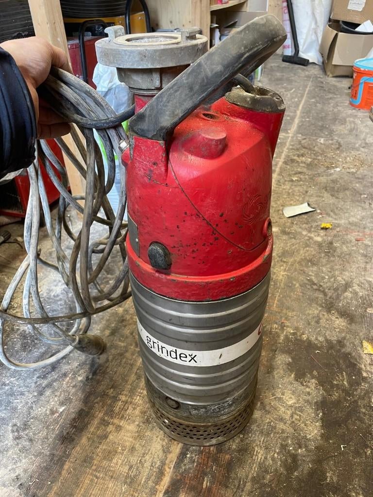 Grindex Minex N 230V drainagepomp, dompelpomp, zware pomp, Ophalen of Verzenden, Gebruikt, Elektrisch, Dompelpomp