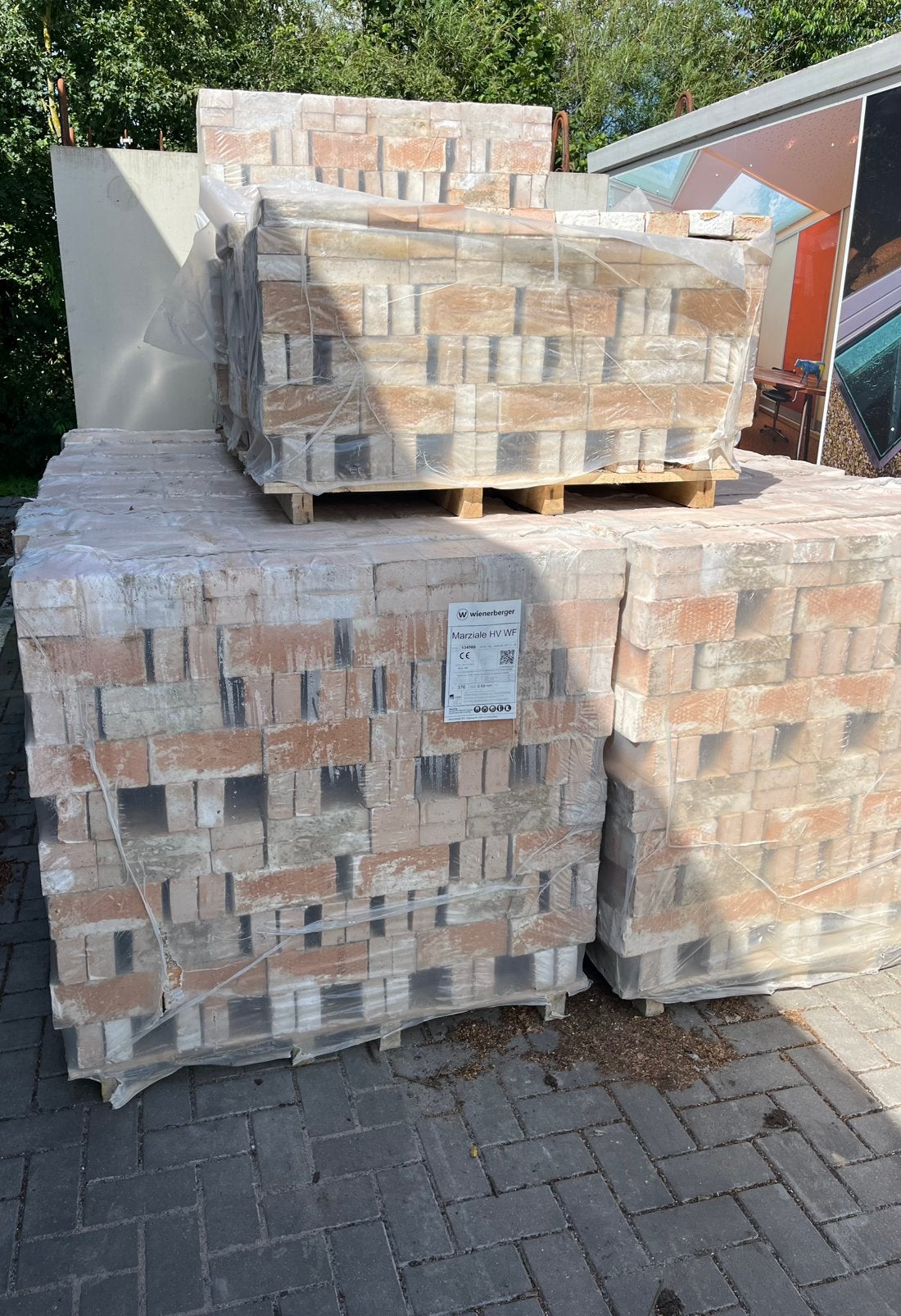 15,5 pallets gevelstenen, Ophalen of Verzenden, Nieuw, Bakstenen