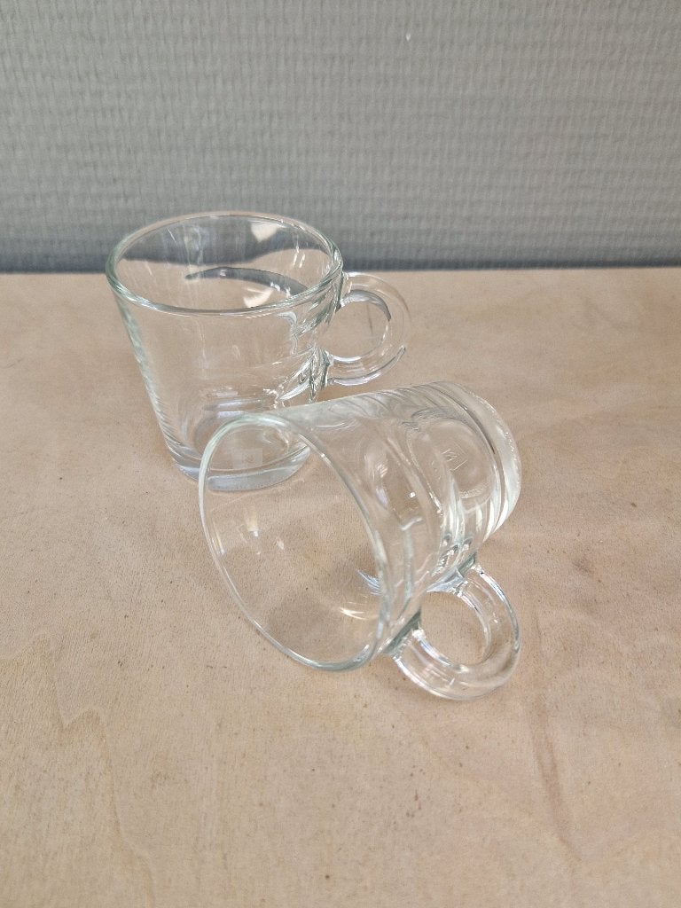 2 x Nespresso espresso kopje View glas ZGAN, Overige merken, Ophalen of Verzenden, Modern, Kop(pen) en/of Schotel(s)