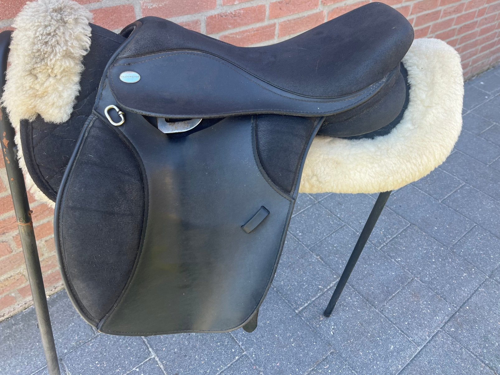 Thorowgood 15 inch veelzijdigheidszadel, XS (15.5 inch of kleiner), Vlakke zit, Ophalen of Verzenden, Zo goed als nieuw