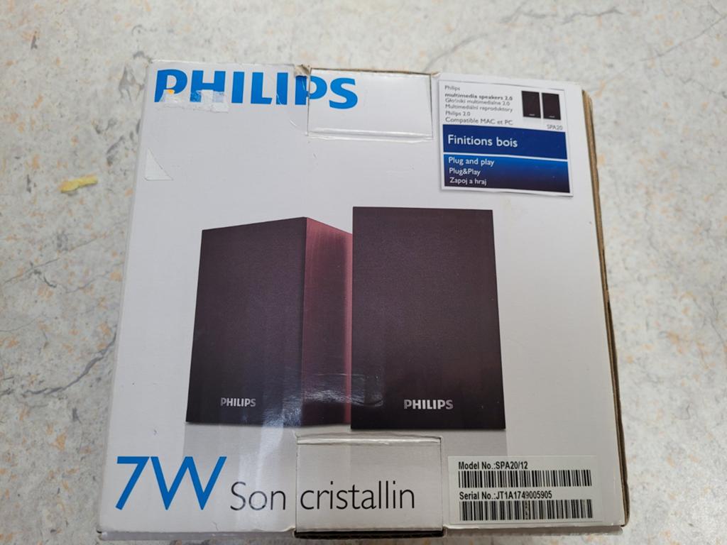 Philips SPA20/12 Multimedia Speakers 2.0 - Nieuw in doos, Philips, Ophalen of Verzenden, Zo goed als nieuw, Minder dan 60 watt