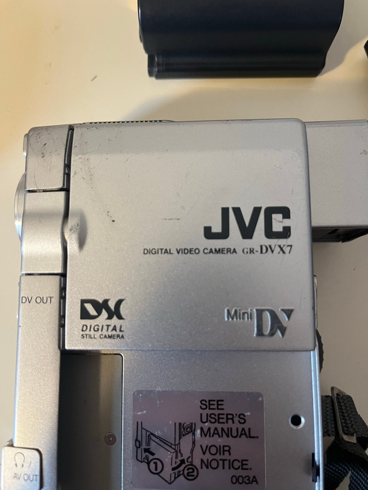 JVC GR-DVX7 Mini DV Digitale Videocamera werking onbekend, Audio, Tv en Foto, Videocamera's Digitaal, Mini dv, Gebruikt, JVC, 20x of meer