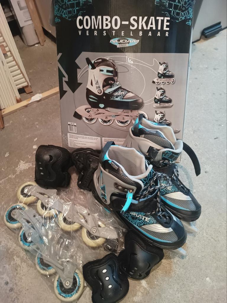 Nijdam Combo-Skate Schaatsen/Skeelers Maat 39-42, Sport en Fitness, Schaatsen, Ophalen of Verzenden, Gebruikt, Overige typen, Nijdam