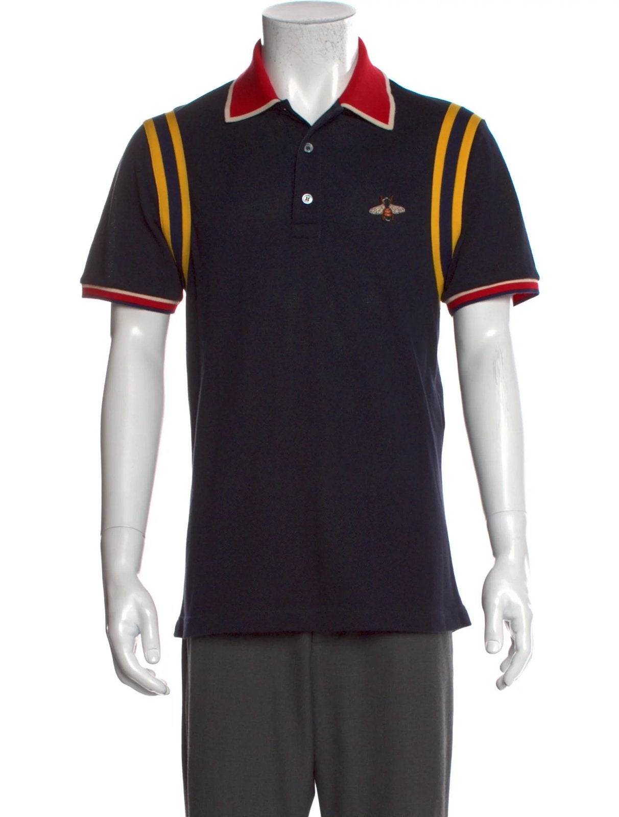 Origineel Gucci Poloshirt Bij-borduursel maat M Aankoopbon!, Ophalen of Verzenden, Zo goed als nieuw