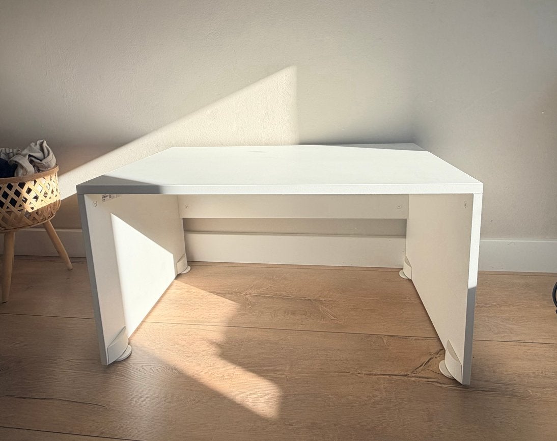IKEA SMÅSTAD bankje/tafeltje wit 90x50x48 cm, Zo goed als nieuw, 75 cm of meer, Rechthoekig, Hout