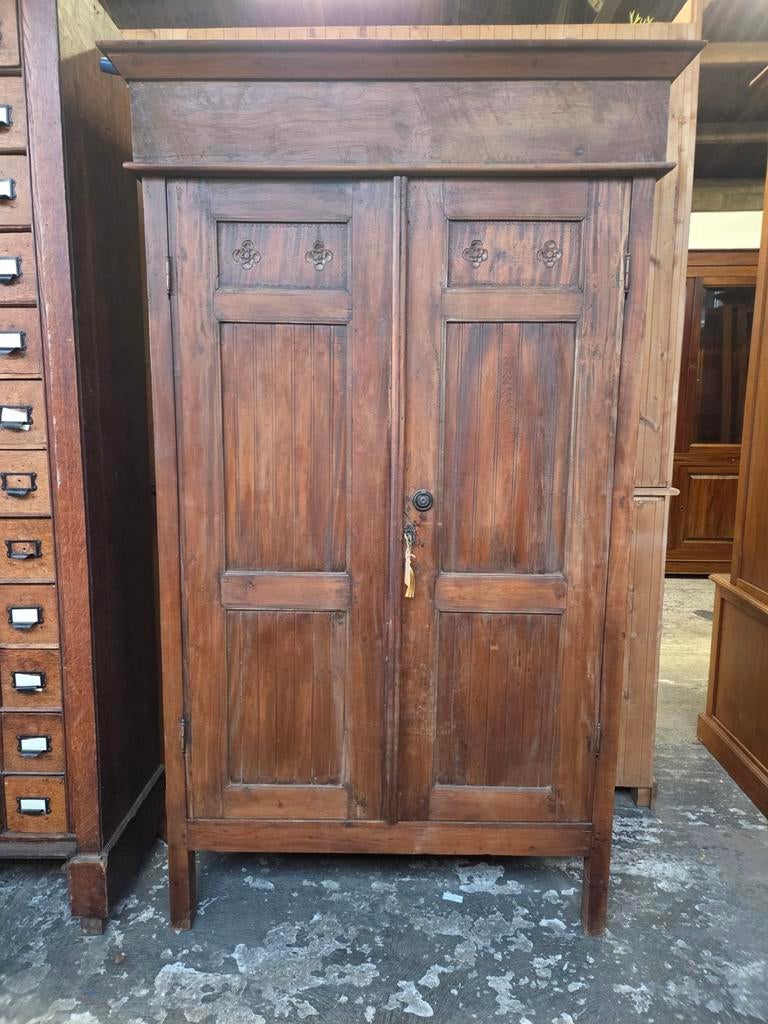 Prachtige meidenkast ~ linnenkast ~ kledingkast ~ legkast, Antiek en Kunst, Antiek | Meubels | Kasten, Ophalen