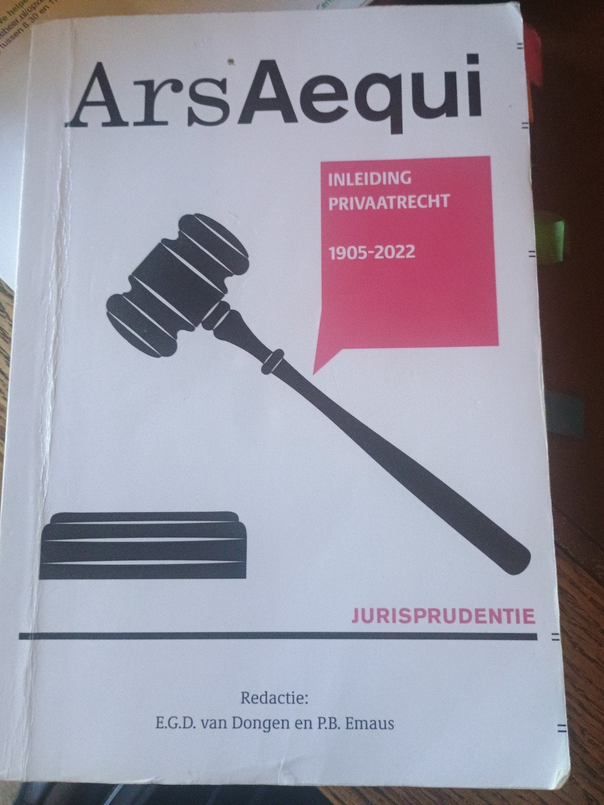 Ars Aequi Inleiding Privaatrecht 1905-2022 Jurisprudentie, E.G.D. van Dongen en P.B. Emaus, Ophalen of Verzenden, Gamma, WO