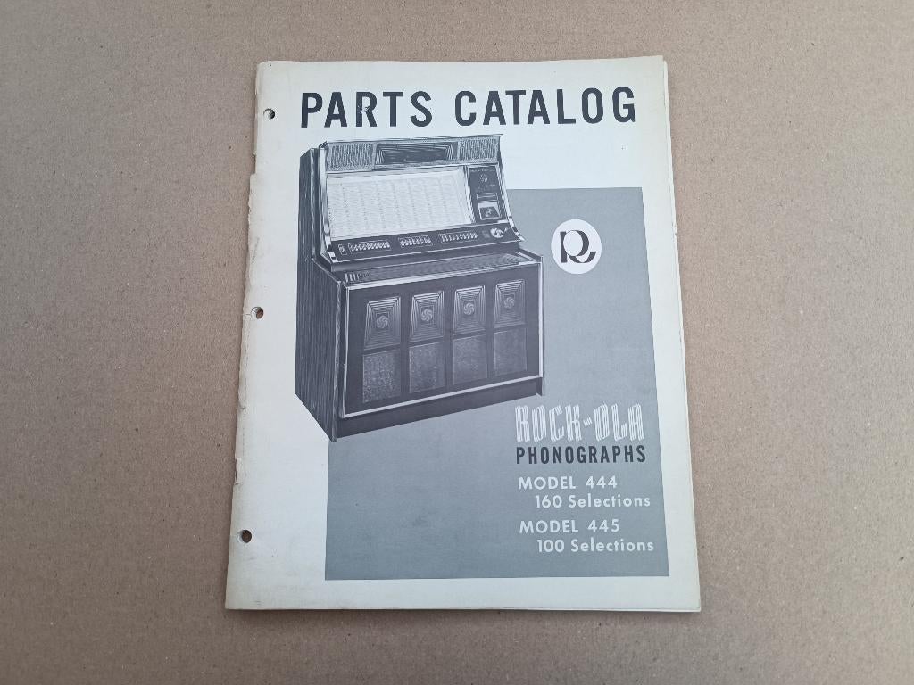 Parts Catalogus Rock-Ola 444 (1972) jukebox, Verzamelen, Automaten | Jukeboxen, Verzenden, Gebruikt, 1950 tot 1960, Seeburg