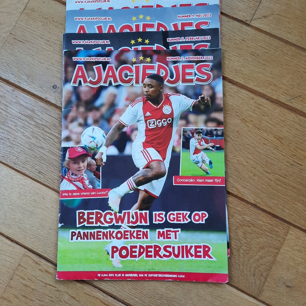 Magazine AJACIEDJES - 4 stuks -, Ophalen of Verzenden, Nieuw, Fictie algemeen