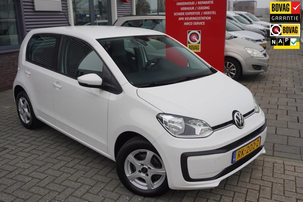 Volkswagen Up! 1.0 BMT move up! / Bluetooth / Airco / NAP, Voorwielaandrijving, Stof, Gebruikt, Wit