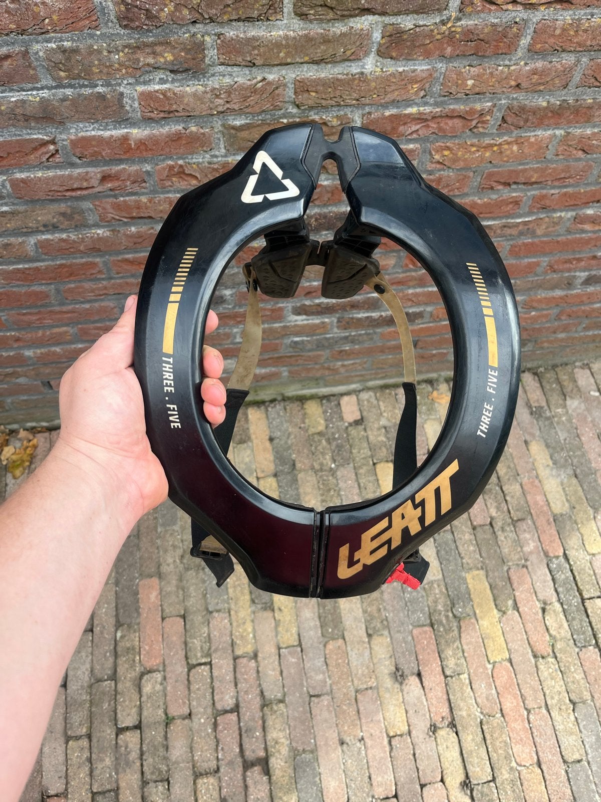 Leatt Three.Five Nekbrace - Maat L/XL, Motoren, Ophalen of Verzenden, Tweedehands, Heren, Overige typen